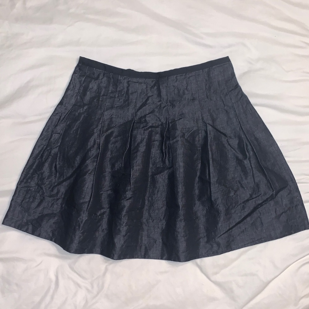 Gap Cotten Linen Blend Pleated Skirt